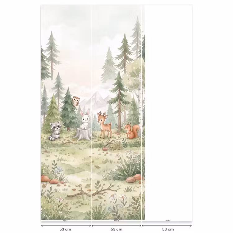 Behang - Bos - Dieren - Groen — 6
