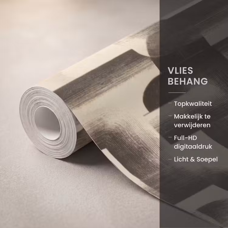 Behang - Abstract - Retro - Zwart — 3