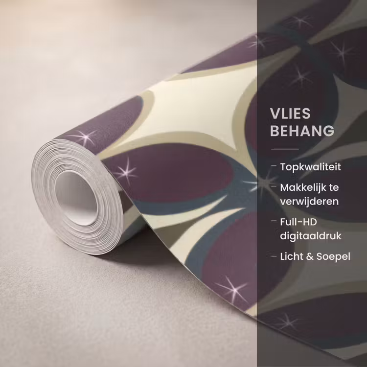Behang - Cirkel - Retro - Kleurrijk — 3