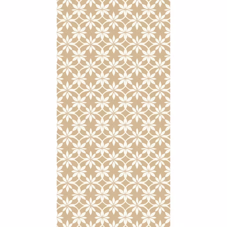 Behang - Bloemen - Patroon - Beige — 2