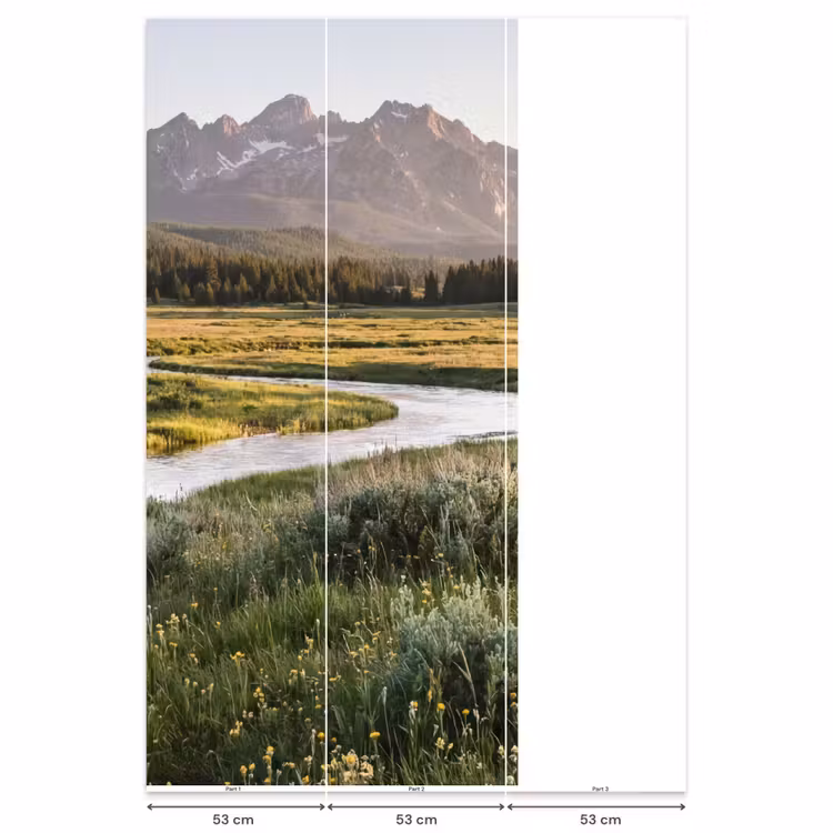 Behang - Berglandschap - Rivier - Bos — 6