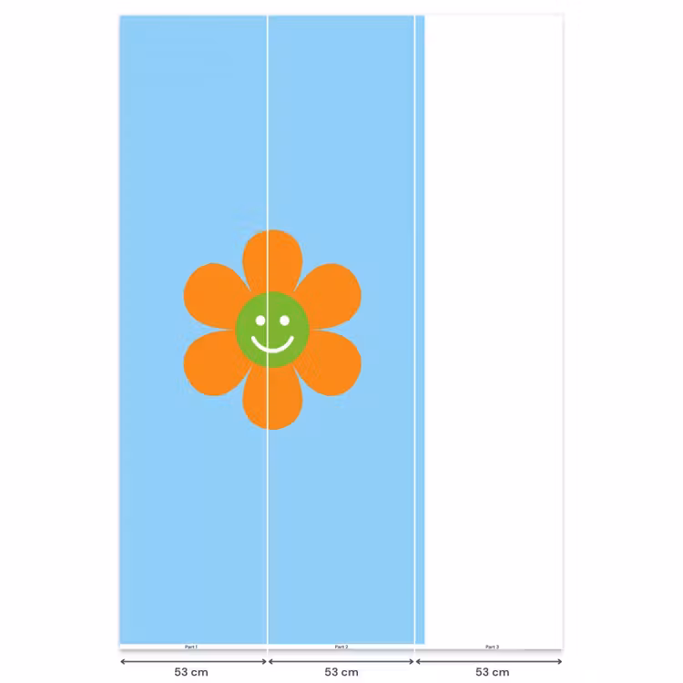 Behang - Bloem - Smiley - Kleurrijk — 6