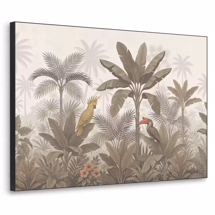 Art Frame - Vogel - Jungle - Tropisch - Illustratie - Groen — 1