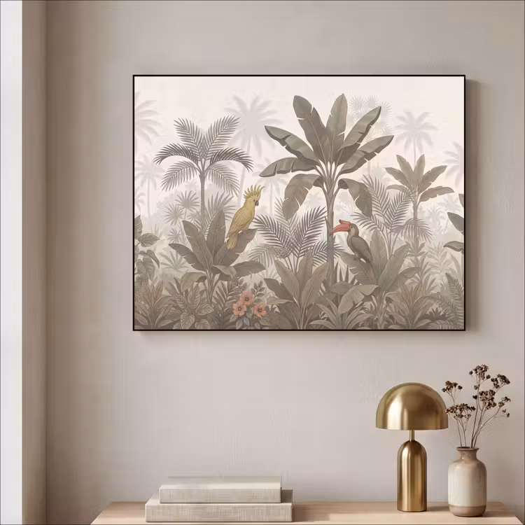 Art Frame - Vogel - Jungle - Tropisch - Illustratie - Groen — 3