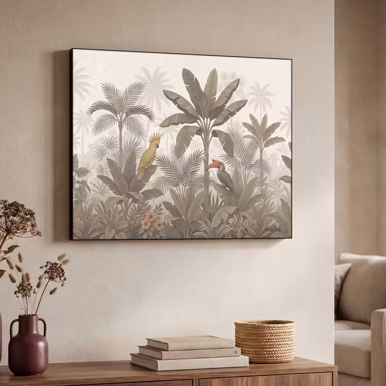 Art Frame - Vogel - Jungle - Tropisch - Illustratie - Groen — 4
