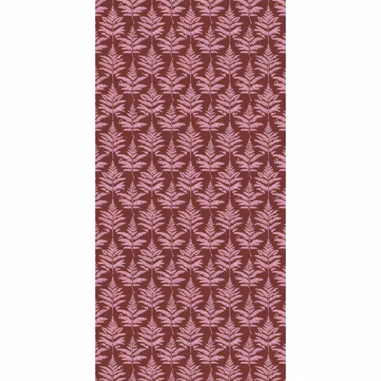 Behang - Blad - Patroon - Paars — 2