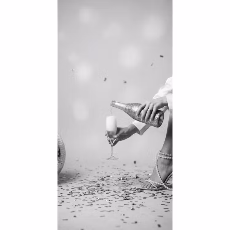 Behang - Feestelijk - Champagne - Discobal — 2