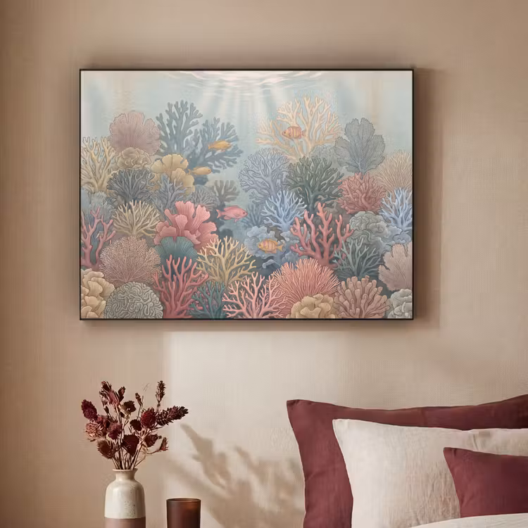 Art Frame - Zee - Koraal - Vis - Natuur - Kleurrijk — 2
