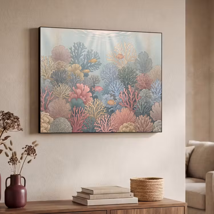 Art Frame - Zee - Koraal - Vis - Natuur - Kleurrijk — 4