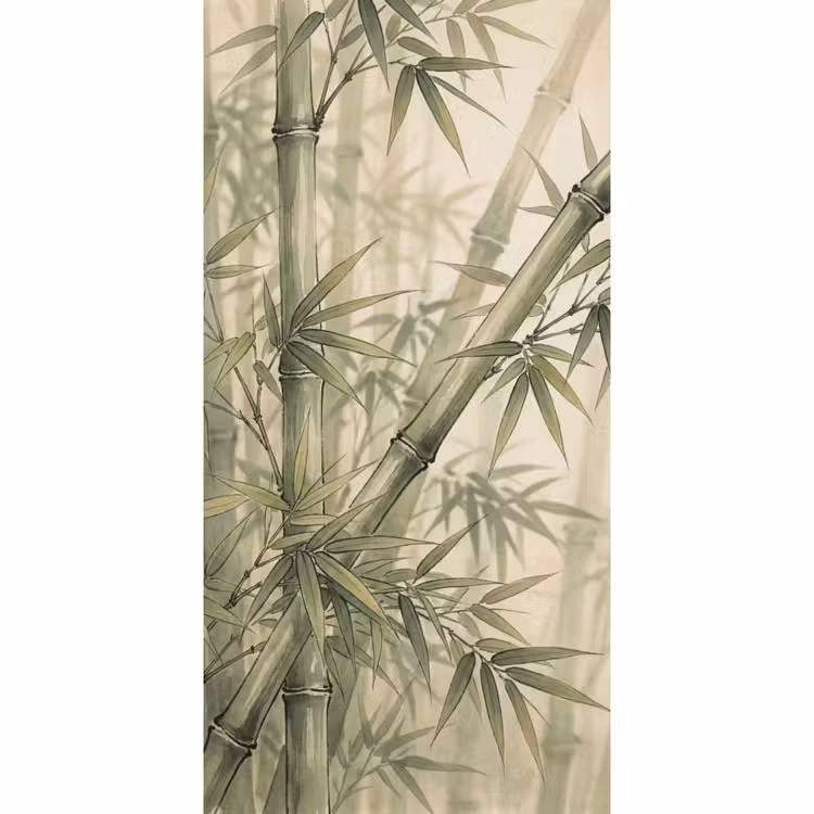 Behang - Bamboe - Bladeren - Aziatisch - Groen - Natuur — 2
