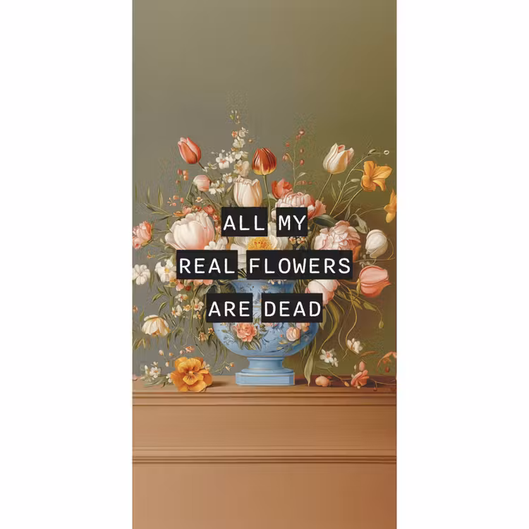 Behang - Bloem - Quote - Vintage - Art — 2