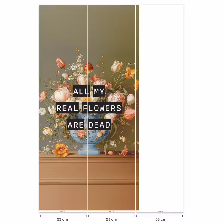 Behang - Bloem - Quote - Vintage - Art — 6