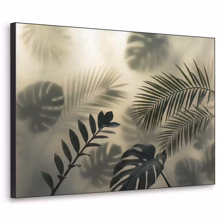 Art Frame - Planten - Bladeren - Schaduwen - Groen - Modern — 1
