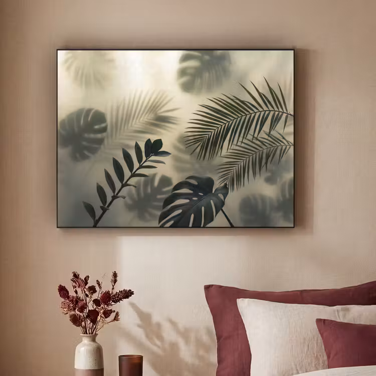 Art Frame - Planten - Bladeren - Schaduwen - Groen - Modern — 2