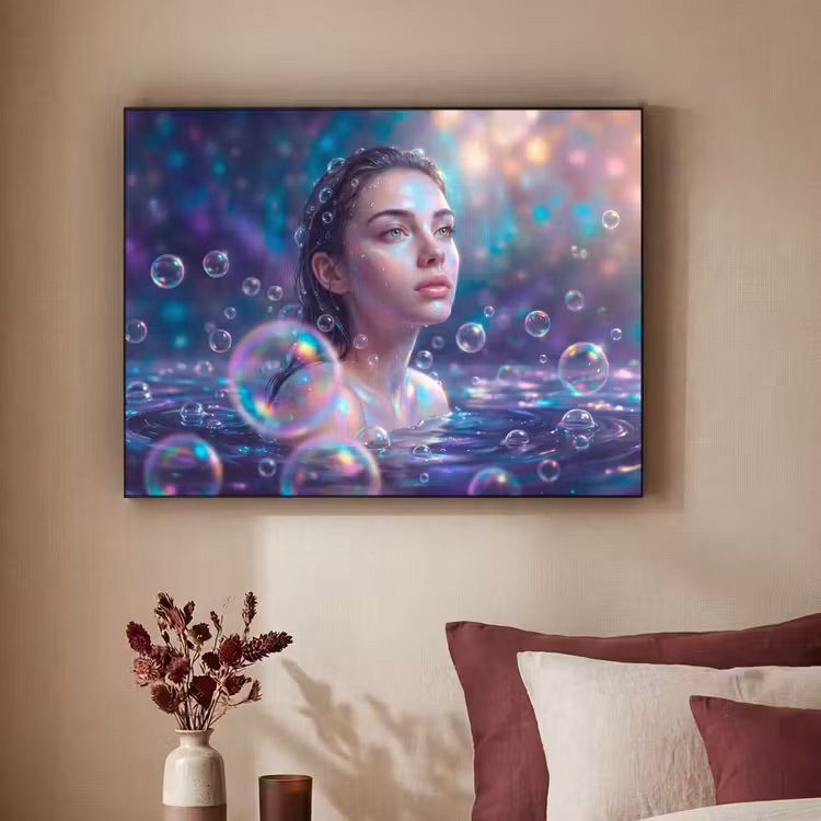 Art Frame - Vrouw - Water - Portret - Kleurrijk - Modern — 2