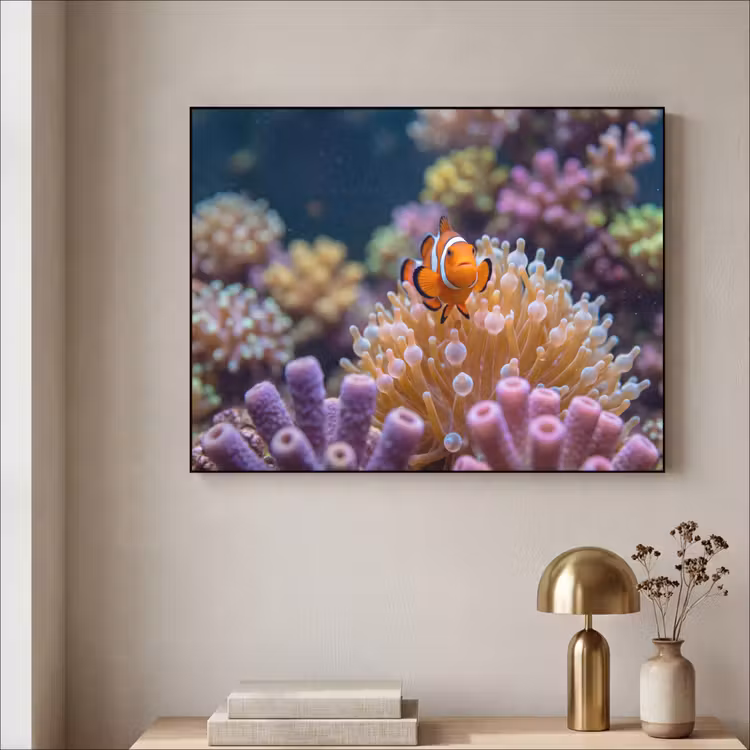 Art Frame - Vis - Koraal - Onderwater - Oranje - Dieren — 3