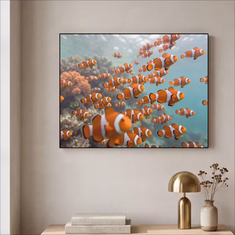 Art Frame - Vis - School - Onderwater - Dieren - Oranje — 3