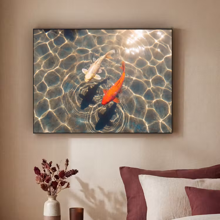 Art Frame - Vis - Water - Dieren - Oranje - Goud — 2