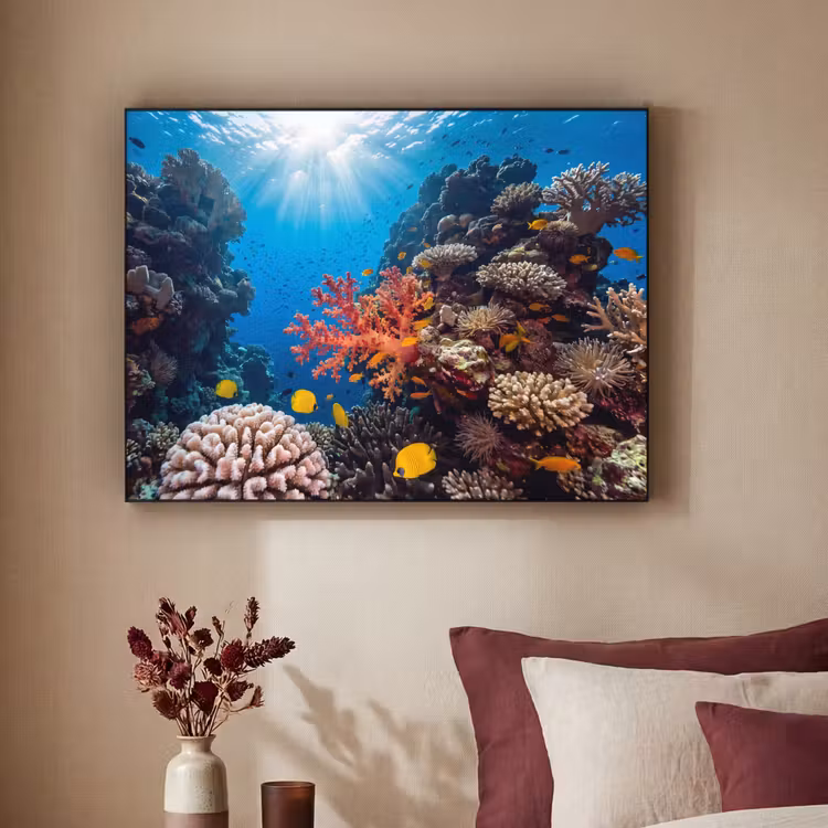 Art Frame - Zee - Koraalrif - Natuur - Levendig - Blauw — 2