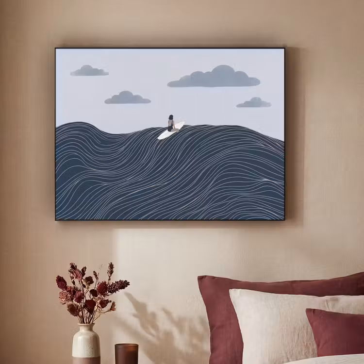 Art Frame - Persoon - Surfen - Oceaan - Natuur - Modern — 2
