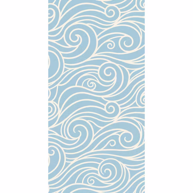 Behang - Golf - Abstract - Natuur - Modern - Blauw — 2
