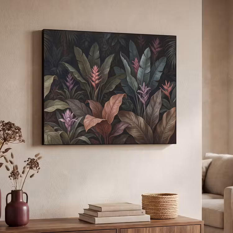 Art Frame - Planten - Tropisch - Jungle - Donker - Natuur — 4