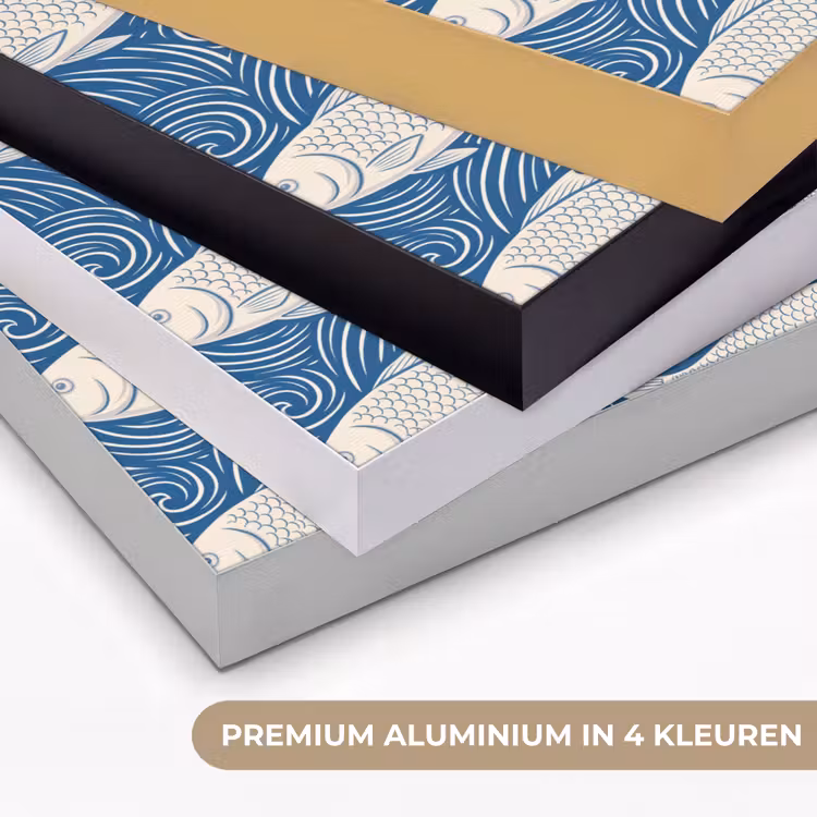Art Frame - Vis - Water - Patroon - Grafisch - Blauw — 5