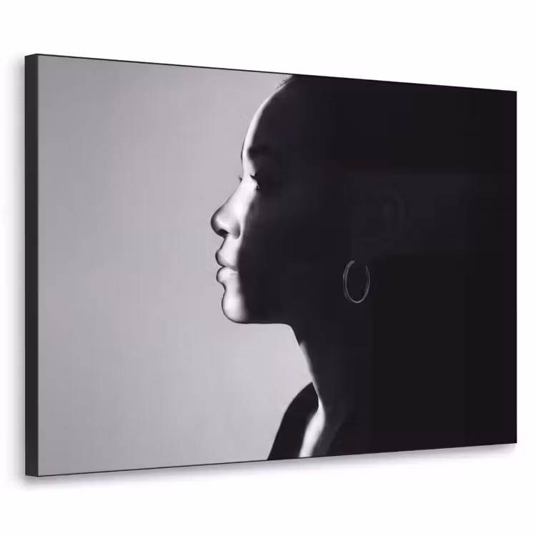 Art Frame - Vrouw - Profiel - Mensen - Zwart-wit — 1