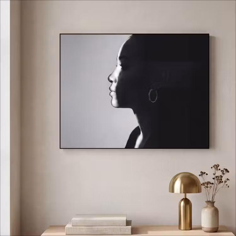 Art Frame - Vrouw - Profiel - Mensen - Zwart-wit — 3