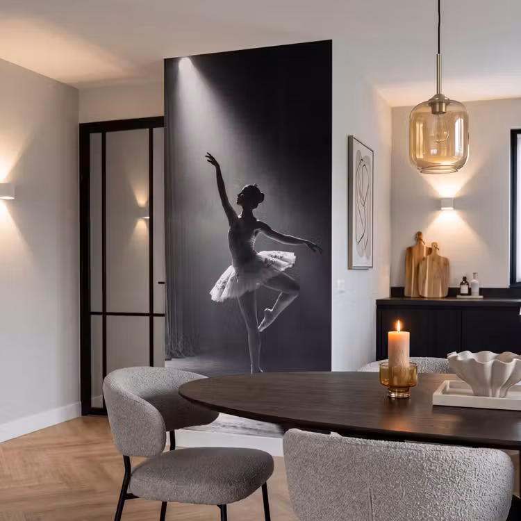Behang - Danser - Podium - Zwart-wit - Kunst - Klassiek — 5