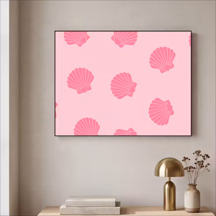 Art Frame - Schelp - Patroon - Zee - Modern - Roze — 3