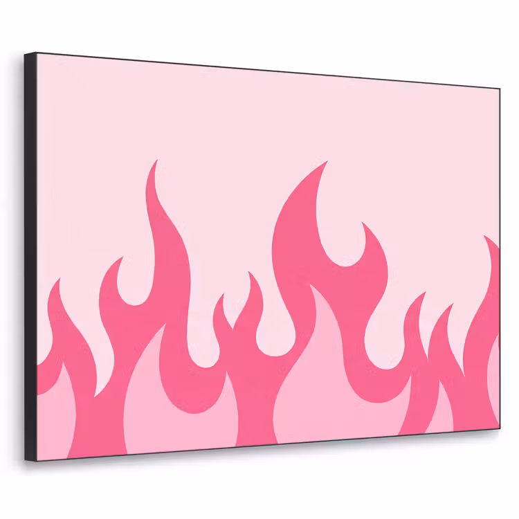 Art Frame - Vlammen - Patroon - Abstract - Modern - Roze — 1