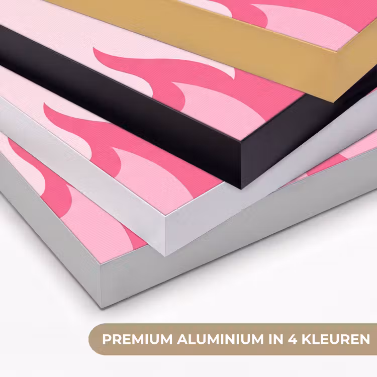 Art Frame - Vlammen - Patroon - Abstract - Modern - Roze — 5