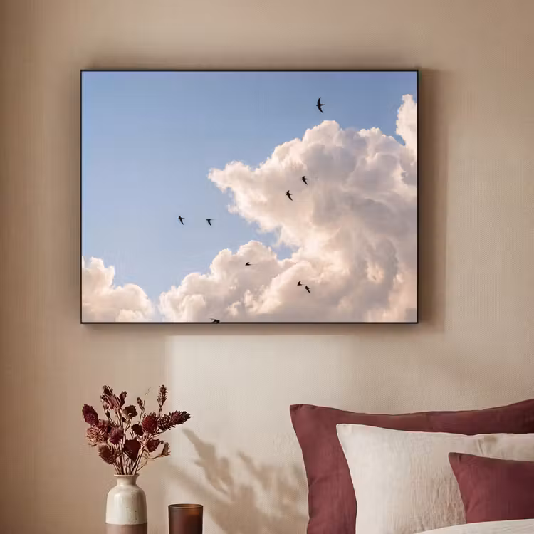 Art Frame - Vogel - Vlucht - Wolken - Natuur - Blauw — 2