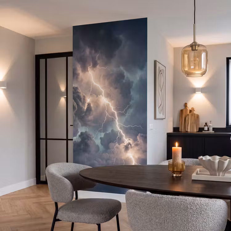 Behang - Bliksem - Storm - Natuur - Donker — 5