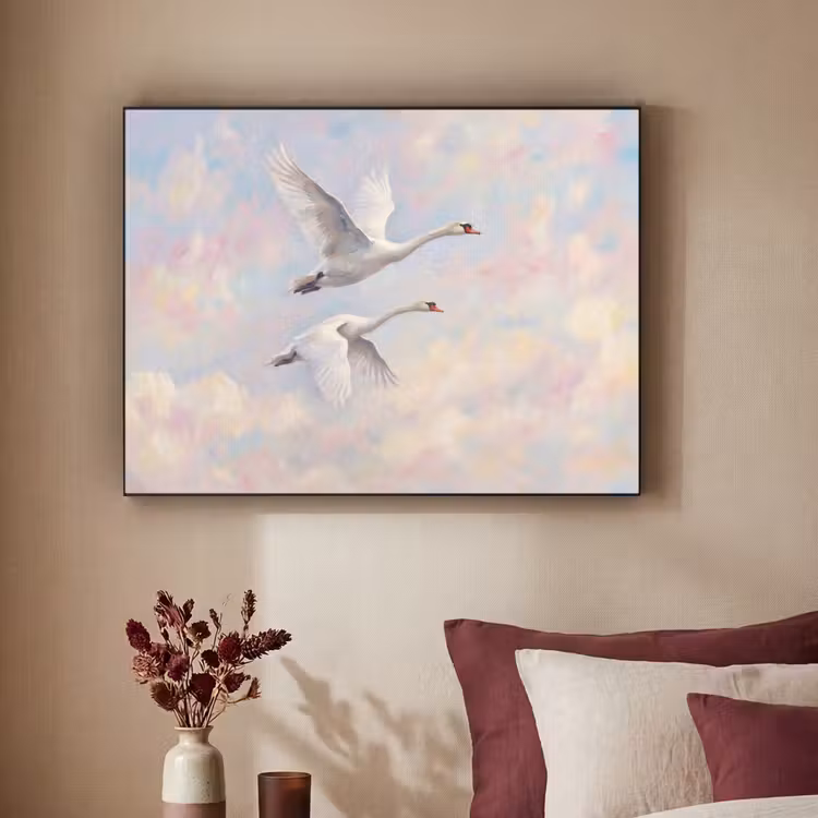 Art Frame - Vogel - Vliegend - Lucht - Modern - Pastel — 2