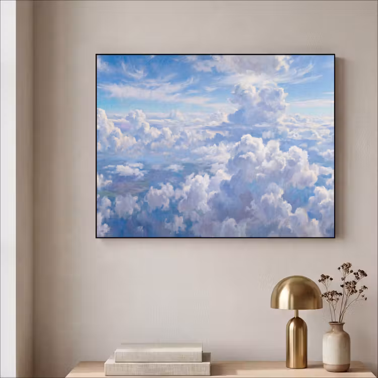 Art Frame - Wolken - Lucht - Natuur - Abstract - Blauw — 3