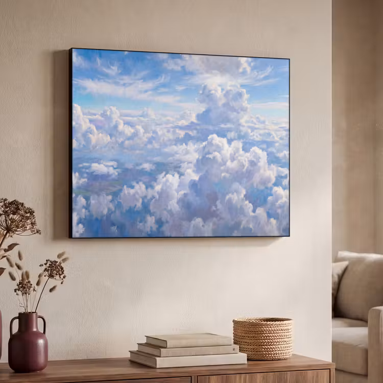 Art Frame - Wolken - Lucht - Natuur - Abstract - Blauw — 4