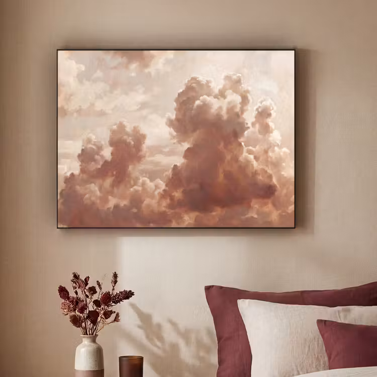 Art Frame - Wolken - Lucht - Natuur - Modern - Bruin — 2