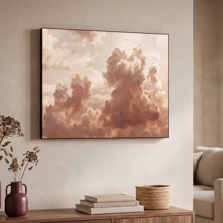 Art Frame - Wolken - Lucht - Natuur - Modern - Bruin — 4