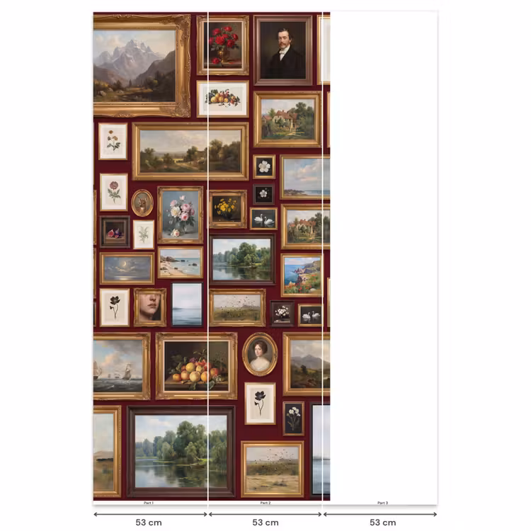 Behang - Bloemen - Vaas - Klassiek - Kunst - Rood — 6