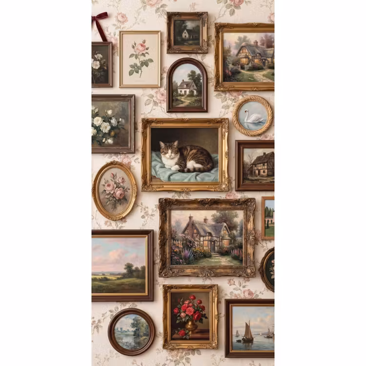 Behang - Dier - Kat - Portret - Klassiek — 2