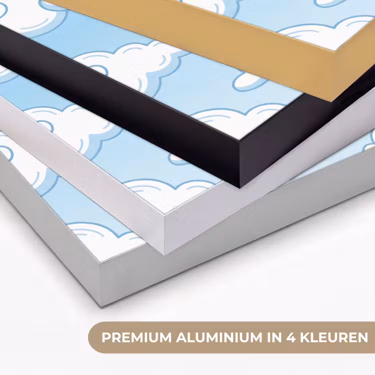 Art Frame - Wolk - Lucht - Cartoon - Blauw - Wit — 5