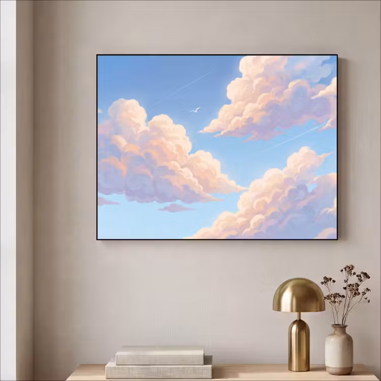 Art Frame - Wolken - Lucht - Natuur - Blauw — 3