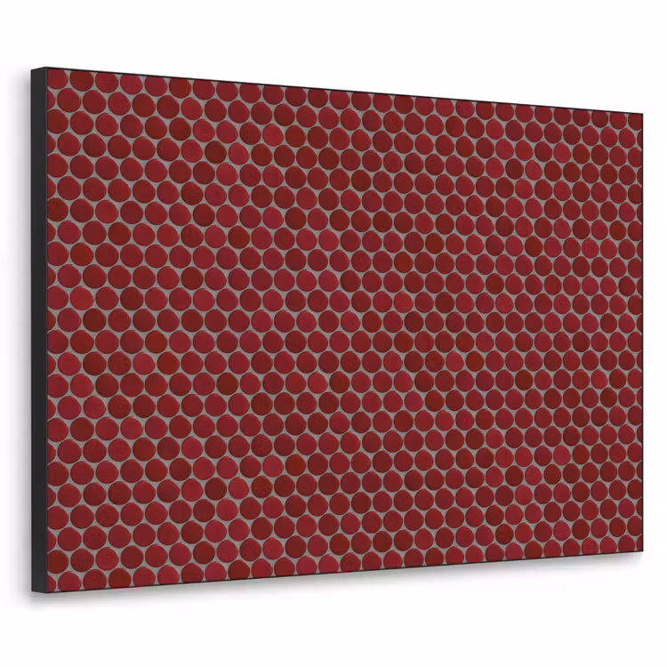 Art Frame - Penny - Mozaïek - Rond - Rood — 1