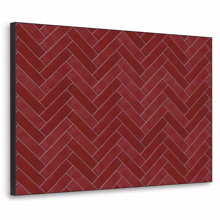 Art Frame - Visgraat - Wandtegel - Bordeaux - Rood — 1