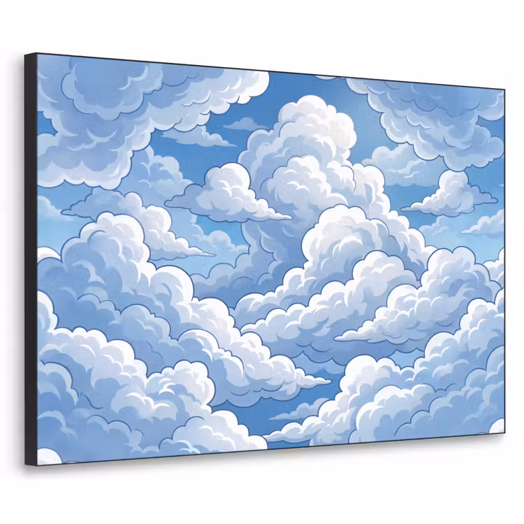 Art Frame - Wolken - Hemel - Abstract - Wit — 1