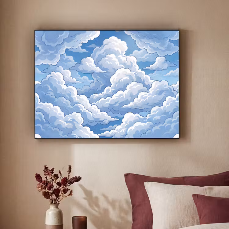 Art Frame - Wolken - Hemel - Abstract - Wit — 2