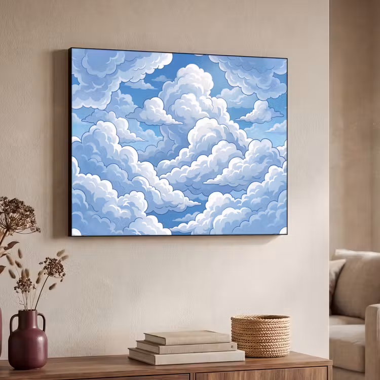 Art Frame - Wolken - Hemel - Abstract - Wit — 4