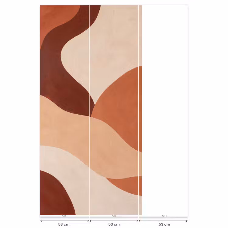 Behang - Abstract - Vormen - Organisch - Aardetinten - Modern — 6